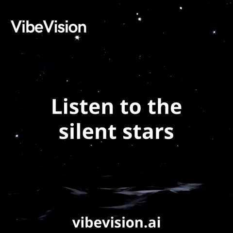 Stars Listen GIF by VibeVision