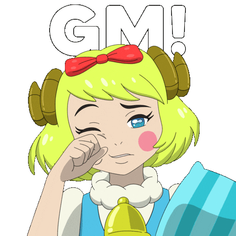 Tired Good Morning Sticker by Isekai Meta