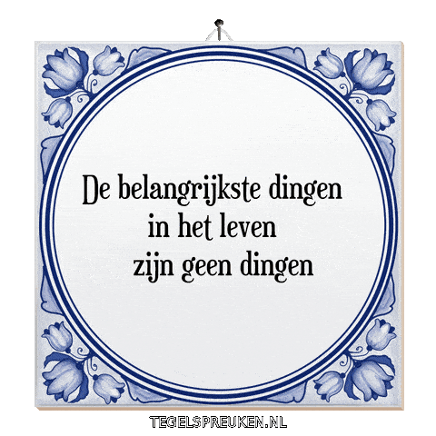 Wijsheid Spreuk Sticker by Tegelspreuken.nl