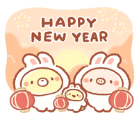 New Year Yearoftherabbit GIF by BREAD TREE
