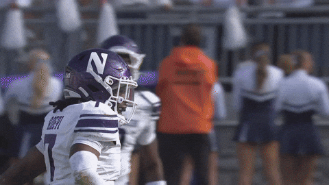 Northwestern Football Wildcats GIF by Northwestern Athletics