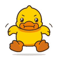 angry jump Sticker by B.Duck