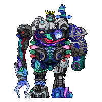 Pixel Robot Sticker