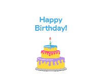 Happy Birthday Sticker by Huptech Web