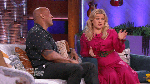 The Rock Idk GIF by The Kelly Clarkson Show