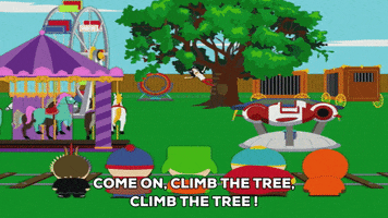 eric cartman tree GIF by South Park 