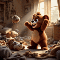 grizlor stress panic search frantic GIF