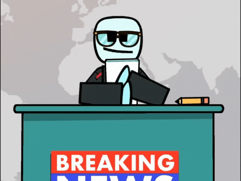 Breaking News Wow GIF by Stikbot