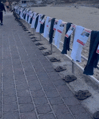 Bondi Beach Display Pays 'Touching Tribute' to Israeli Hostages