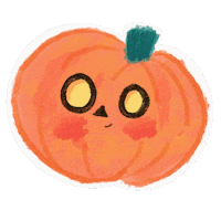 Itsnotfinishedyet happy excited halloween pumpkin Sticker