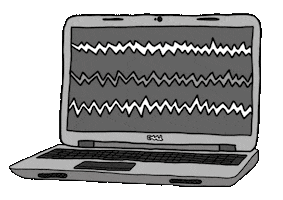 Computer Hello Sticker by Blind Florist