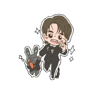 Bunny Win Sticker