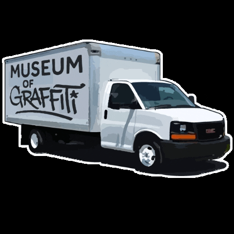 museumofgraffiti giphygifmaker giphyattribution truck graffiti GIF