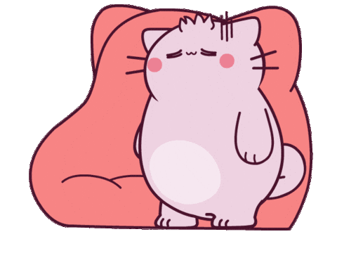 Cat No Sticker by Pembe