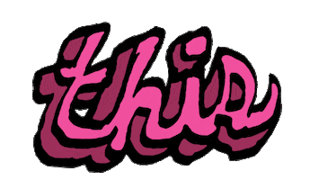 This Is It Text Sticker