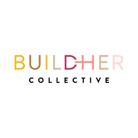 buildhercollective buildher collective buildher buildher circle buildher circle white Sticker