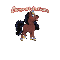 Congratulations Sticker by Afro Unicorn
