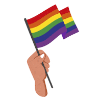 stockholmpride rainbow pride flag pride flag Sticker