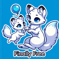Babyfox Heartballoon GIF