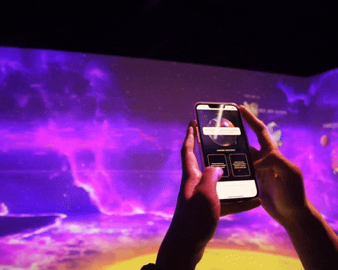 lzyvisual giphyupload interactive projection mapping video mapping GIF