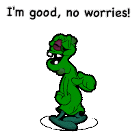 Im Fine No Worries Sticker by Elnaz  Abbasi