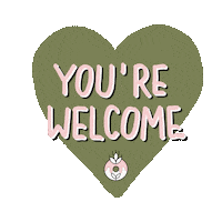 Heart Thanks Sticker by Bucolica