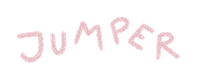 Pink Jump Sticker by Catharina Stewart