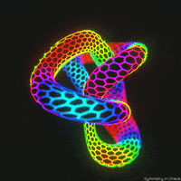 symmetryinchaos rainbow 3d blender curves GIF