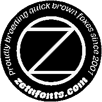 Logo Lettering Sticker by Zetafonts - The Fonts Foundry