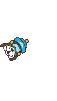 DodgeRidge puppy ski snowboard dodge Sticker