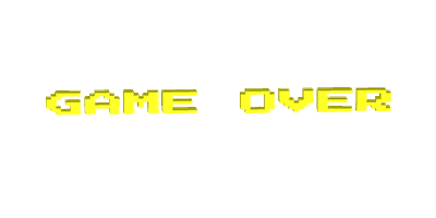 game over art Sticker by Justin