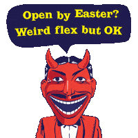 Devil Easter Sticker by INTO ACT!ON