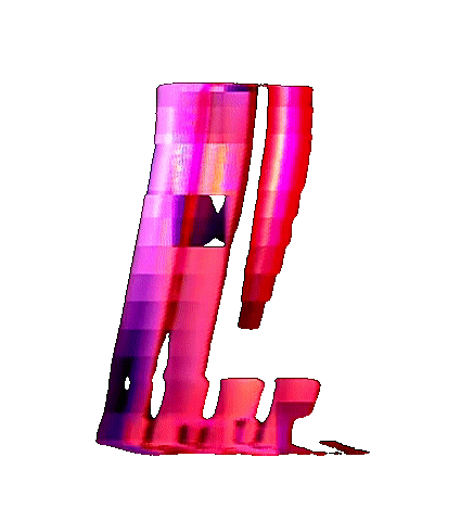 Glitch Alphabet Sticker by #BASILIO