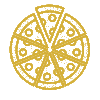 slow down pizza Sticker by Steve Moakler