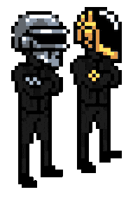 Daft Punk Art Sticker
