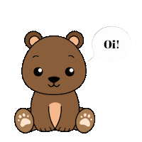 Bom Dia Bear Sticker