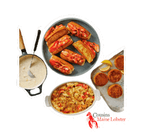 cousins_mainelobster food roll maine seafood Sticker