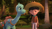 DinoRanch disney hug love you dinosaur GIF