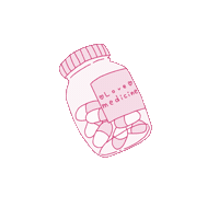 BAOXUANNN kawaii sticker decoration medicine Sticker