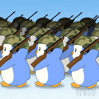 Huddle Up War GIF by Pudgy Penguins
