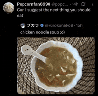 Chicken Noodle Popcorn GIF