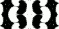 anniemuse black and white mask abstract bw GIF