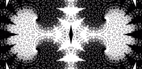 anniemuse psychedelic nature black and white mask GIF
