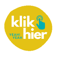 Klikhier Sticker by Buro Eef  •  grafisch ontwerper