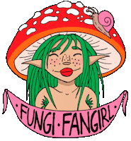 Fly Agaric Babe Sticker