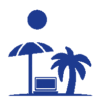 Beach Palm Sticker by Čedok