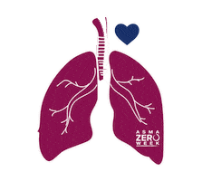 Asmazero asthma asma livingwithasthma asmalieve Sticker