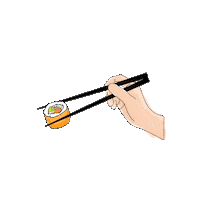 California Roll Sushi Sticker by Dadawan