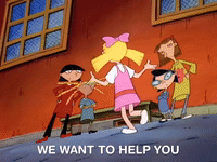 hey arnold nick splat GIF