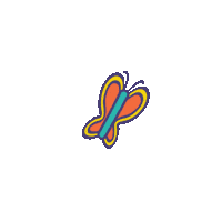 Butterfly Hoagie Sticker by Wawa